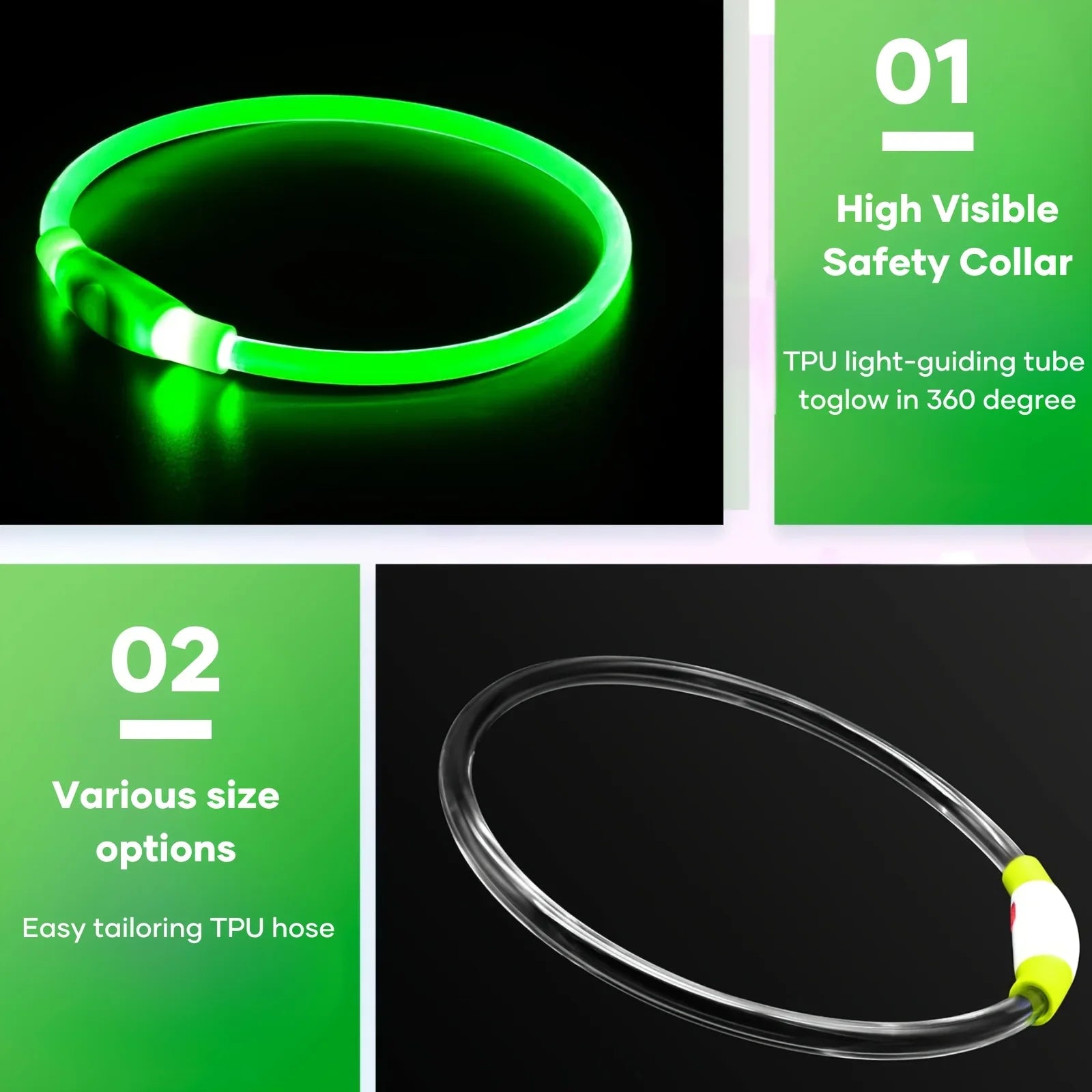 GlowSafe Dog Light Collar