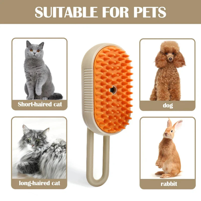 Steamy Cat Grooming Brush