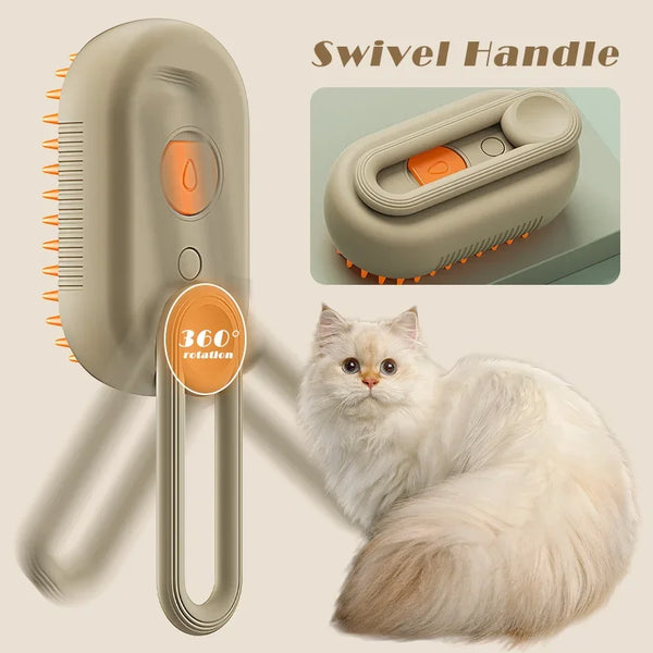 Steamy Cat Grooming Brush