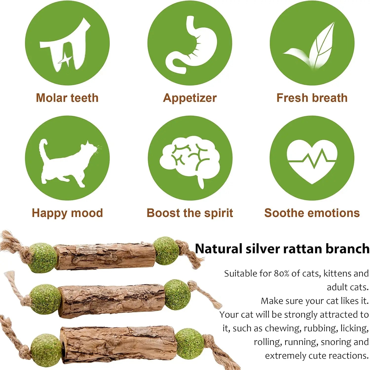 Natural Cat Tooth Care Stick